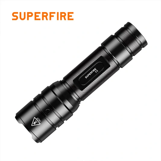 SUPERFIRE F3 530 루멘 충전식 Zoomable 전술 손전등