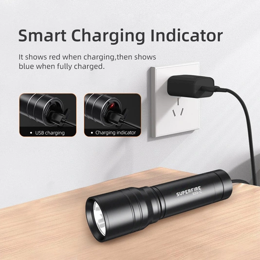 슈퍼 파이어 S33-C 209 루멘 밝은 전술 포켓 손전등