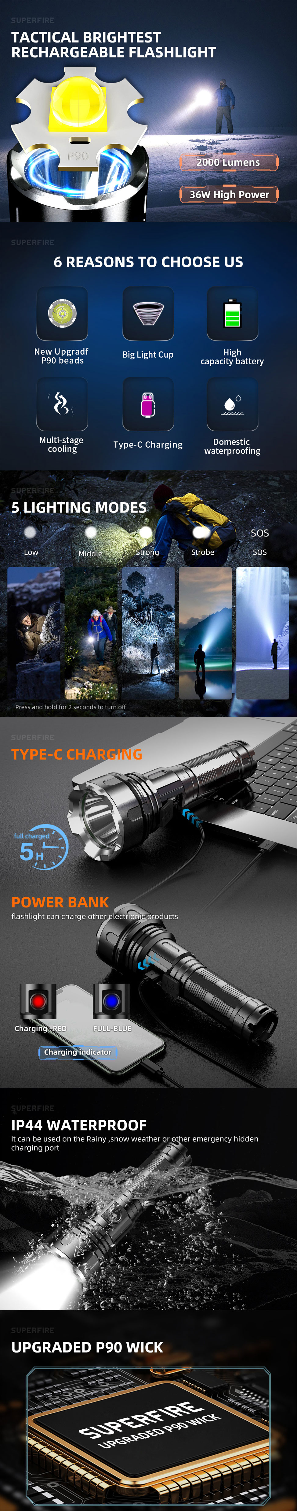 torch light 2000 lumens torch light 2000 lumens