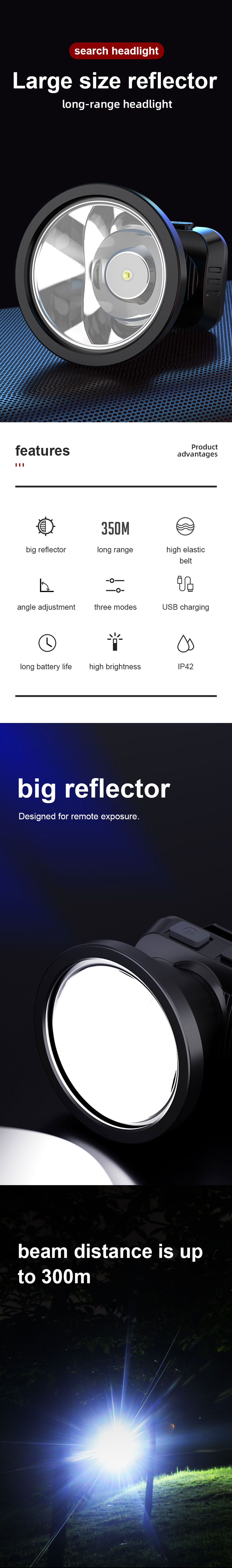 rechargeable usb head torch rechargeable usb head torch