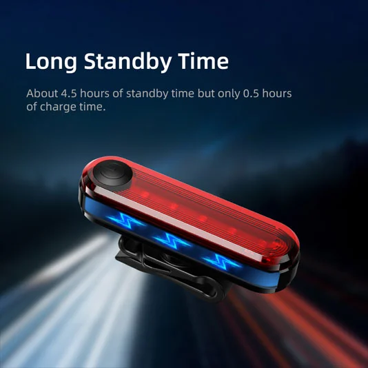 SUPERFIRE BTL01 충전식 자전거 테일 라이트