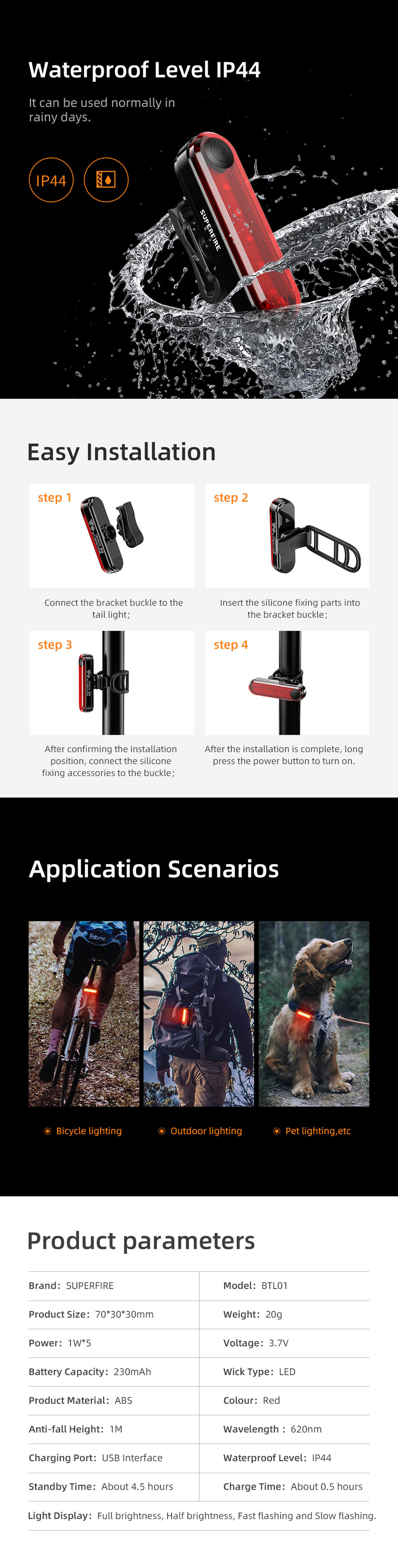 cycle back light rechargeable cycle back light rechargeable