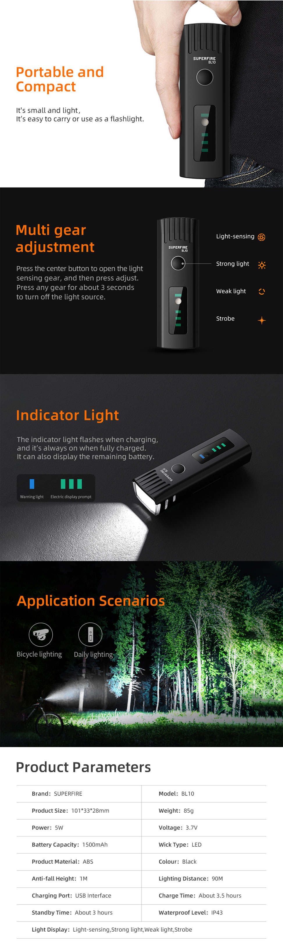 bicycle front headlight bicycle front headlight