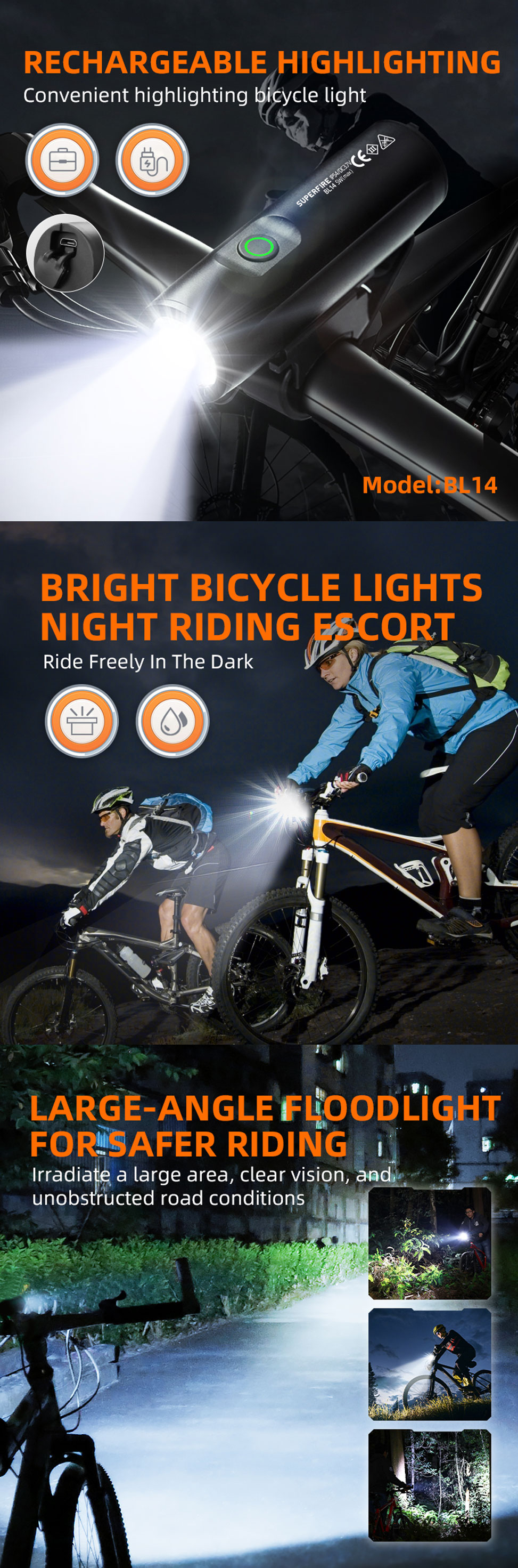 rechargeable bike front light rechargeable bike front light
