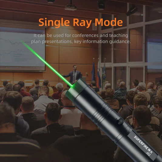 슈퍼 파이어 J02 레이저 포인터를 가진 작은 LED 충전식 손전등