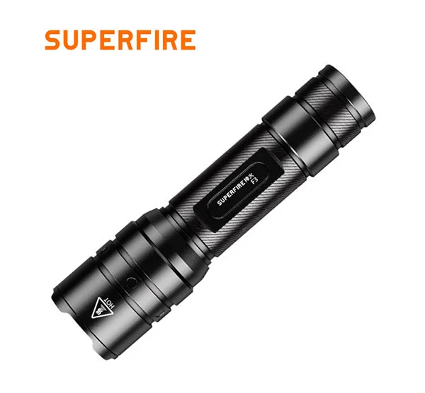 SUPERFIRE F3 530 루멘 충전식 Zoomable 전술 손전등