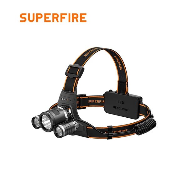 SUPERFIRE HL33 500 루멘 18650 충전식 헤드 램프