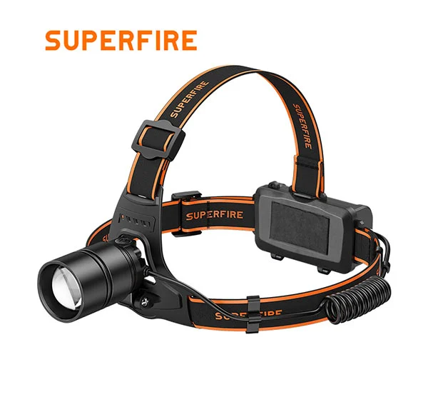 SUPERFIRE HL71 LED Zoomable 헤드 램프