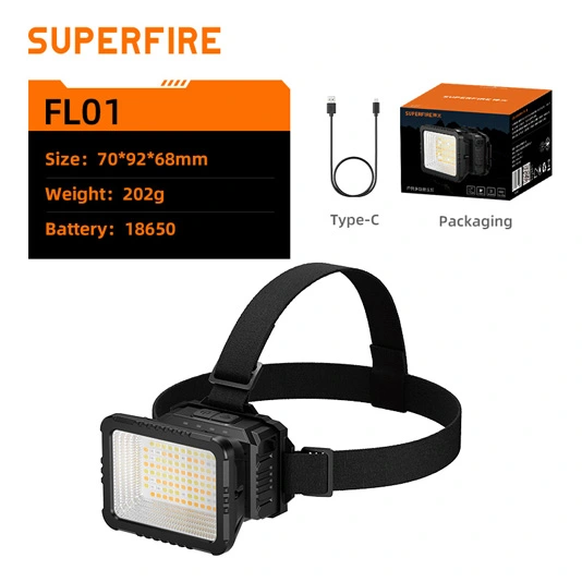 SUPERFIRE FL01 100 LED 전조등