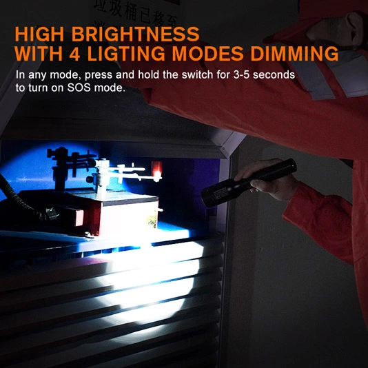 SUPERFIRE 새로운 D6 폭발 증거 LED 손전등