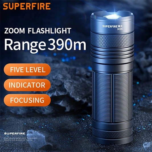 SUPERFIRE M35 Zoomable Flahlight