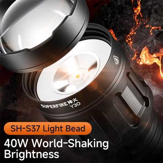 SUPERFIRE Y30 Long-Range Flashlight - 翻译中...